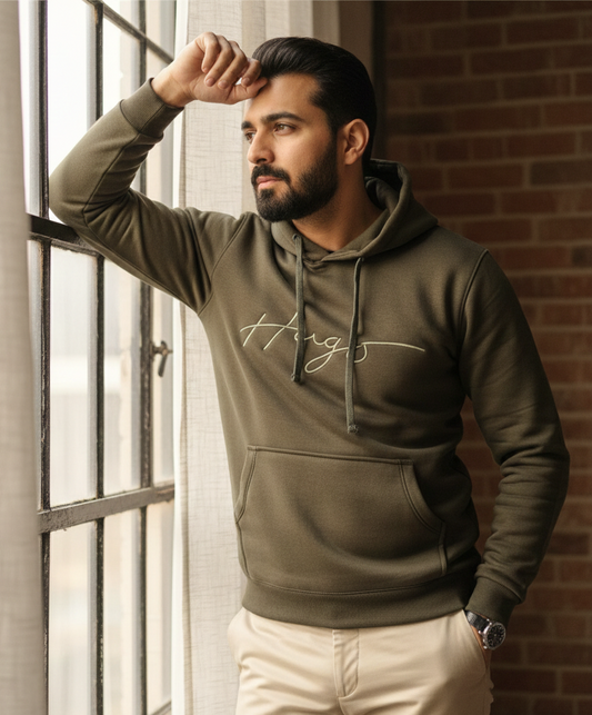 HUGO EMBROIDERED HOODIE