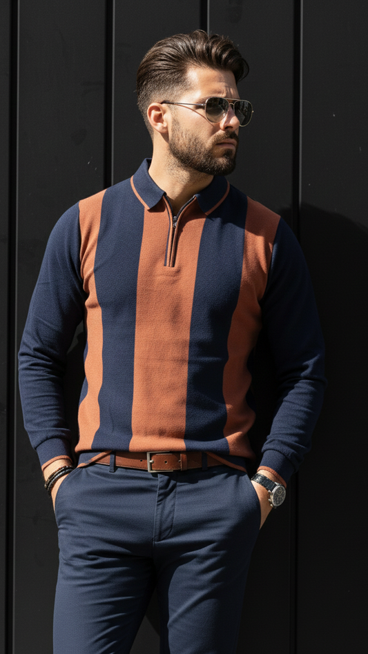 VOGUE X-Old Money Yarn-Dyed Polo