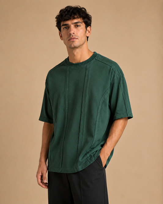 EXPOSED SEAM DROP SHOULDER