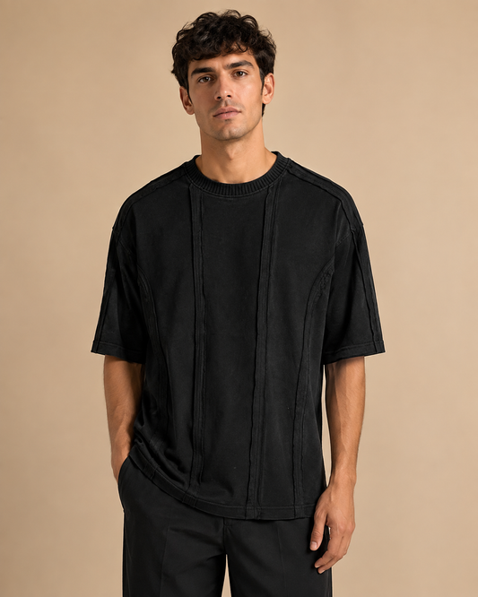 EXPOSED SEAM DROP SHOULDER