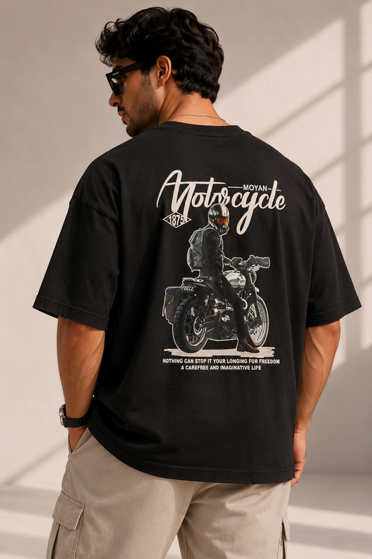 MOYAN MOTORCYCLE OVERSIZE T SHIRT